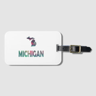 Michigan Aurora Luggage Tag