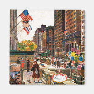 Michigan Avenue, Chicago by John Falter Magnet