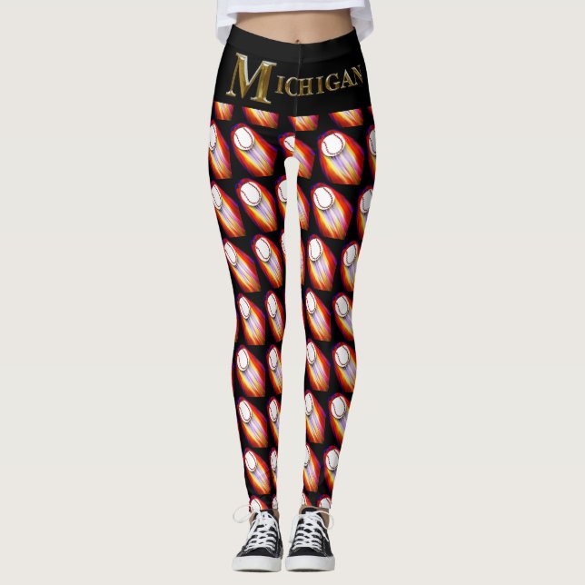 MICHIGAN BASEBALL LEGGINGS (Front)