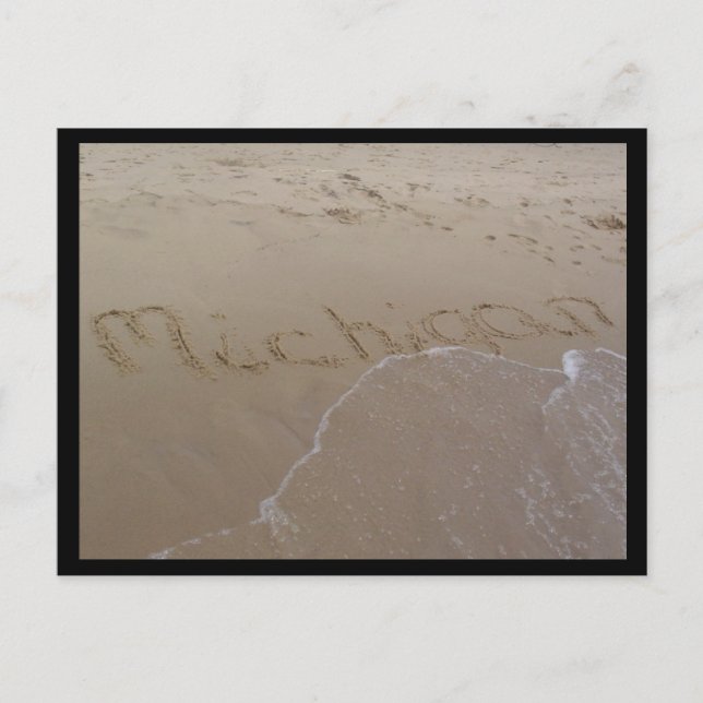Michigan beach postcard (Front)