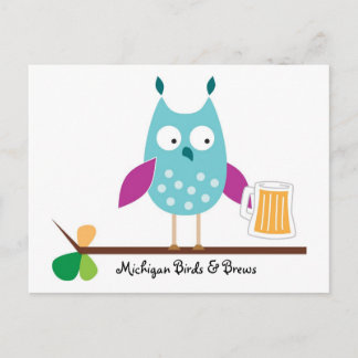 Michigan Birds & Brews Postcard