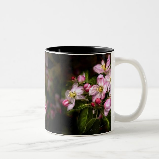 Michigan Blooms Two-Tone Coffee Mug (Right)