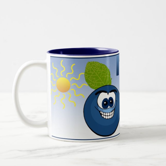 Michigan Blueberry Two-Tone Coffee Mug (Left)