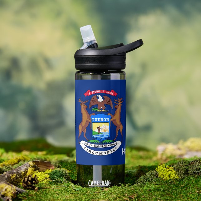 Michigan bottle, patriotic Michigan Flag Water Bottle (Outdoor)