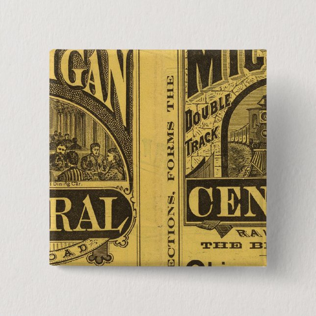 Michigan Central Railroad 15 Cm Square Badge (Front)