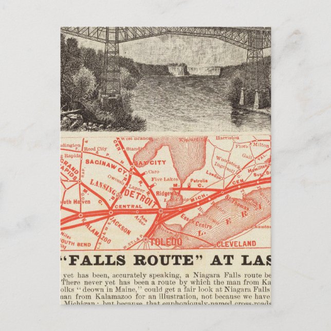 Michigan Central Railroad Postcard (Front)