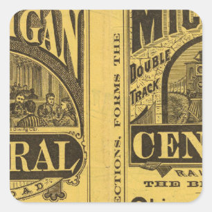Michigan Central Railroad Square Sticker