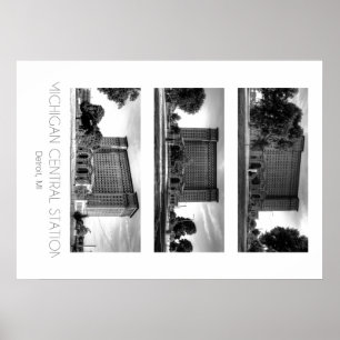 Michigan Central Train Station Poster