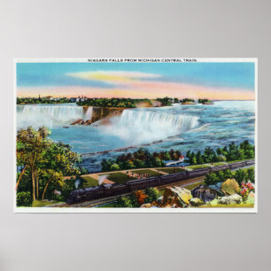 Michigan Central Train View of Niagara Falls Poster