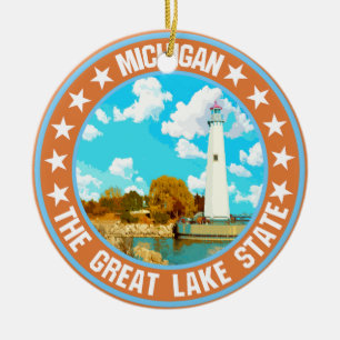 Michigan                                           ceramic ornament