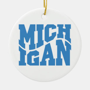 Michigan Ceramic Tree Decoration