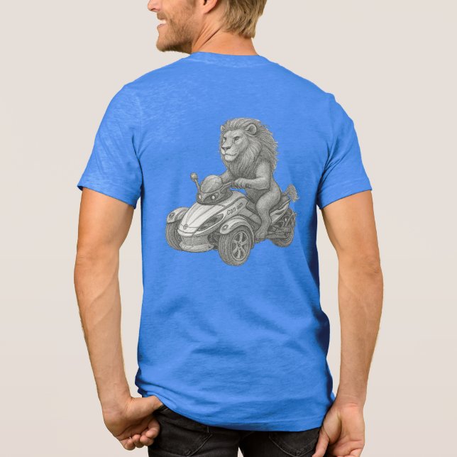 Michigan Chapter - Spider Lion Tri-Blend Shirt (Back)