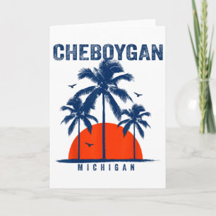 Michigan Cheboygan Ocean Surfing Surfboarding Card
