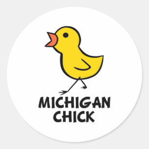 Michigan Chick Sticker