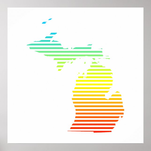 michigan chill fade poster (Front)