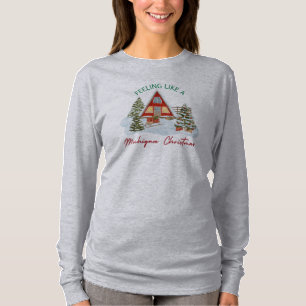 Michigan Christmas long sleeve t-shirt