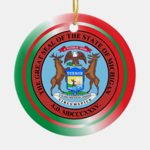 Michigan Christmas Ornament