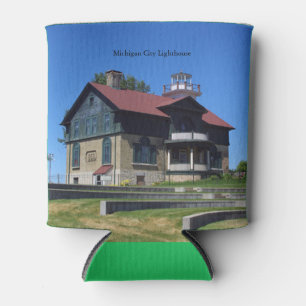 Michigan City Lighthouse can cooler