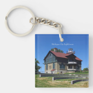 Michigan City Lighthouse key chain