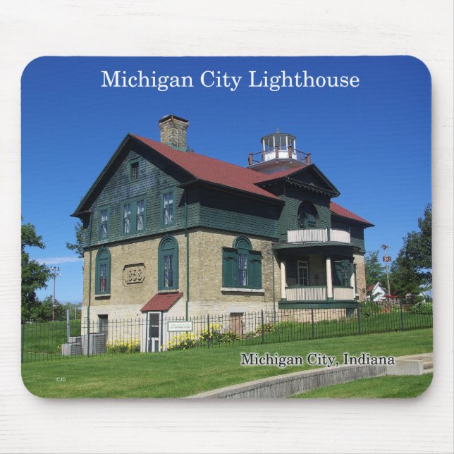 Michigan City Lighthouse mousepad (Front)