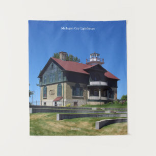 Michigan City Lighthouse tapestry