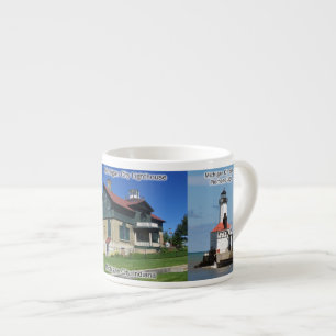 Michigan City Lighthouses espresso mug
