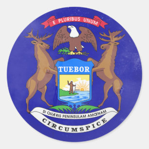 Michigan Classic Round Sticker