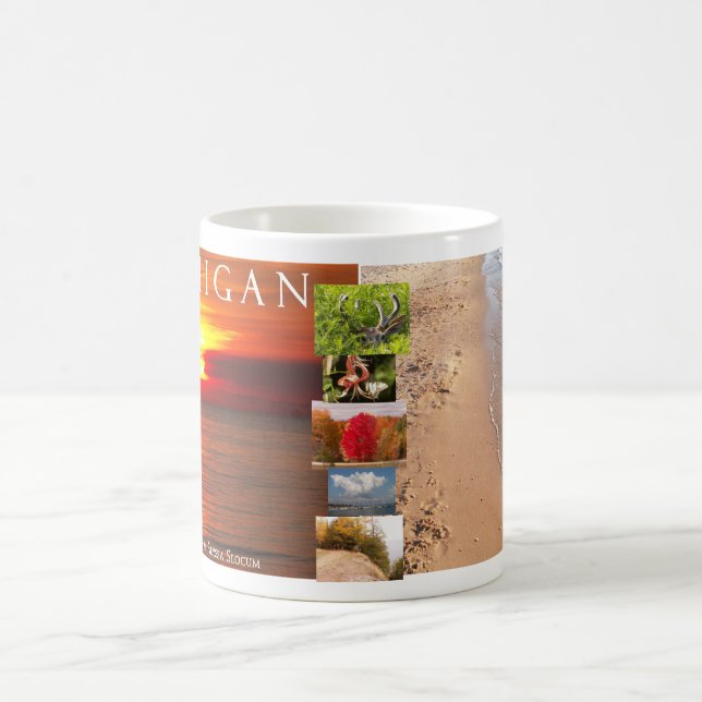 Michigan Collage Coffee Mug (Center)