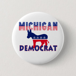 Michigan Democrat 6 Cm Round Badge