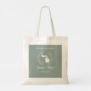 Michigan Destination Wedding Welcome Tote Bag