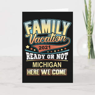 Michigan Family Vacation Best Memories Card