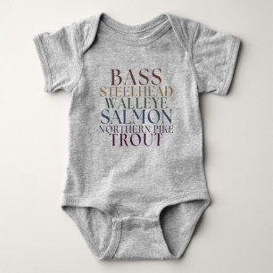 Michigan Fishing Matching Family Baby T-shirt Baby Bodysuit