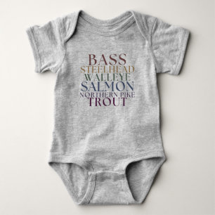 Michigan Fishing Matching Family Baby T-shirt Bodysuit