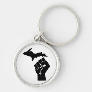 Michigan Fist Key Ring