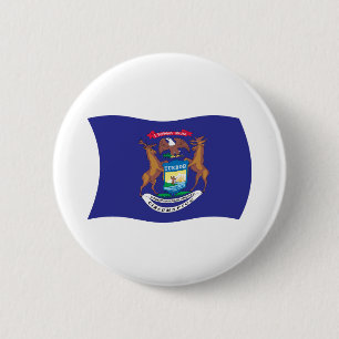 Michigan Flag Button
