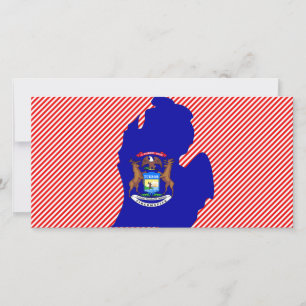Michigan Flag Map