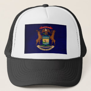 Michigan Flag Trucker Hat
