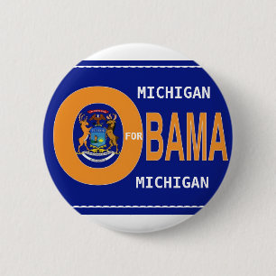 MICHIGAN FOR OBAMA Button