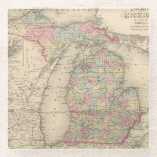 Michigan Glass Coaster