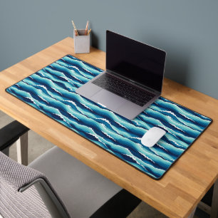 Michigan Great Lakes Waves - Aquatic Ripple Desk Mat