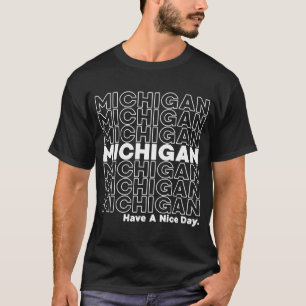 Michigan Grocery Bag Thank You  State T-Shirt