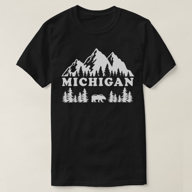 Michigan Hiking  T-Shirt (Design Front)