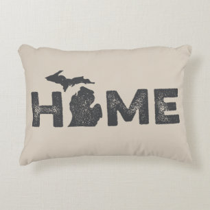 Michigan Home State Love Pillow