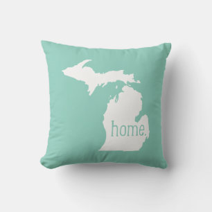 Michigan Home State Throw Pillow