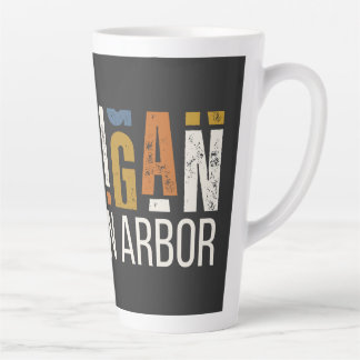 Michigan I Miss Ann Arbor Latte Mug