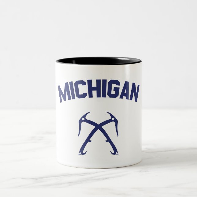 Michigan Ice Climbing Two-Tone Coffee Mug (Center)