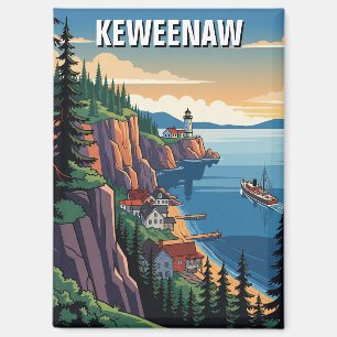 Michigan Keweenaw Peninsula Travel Magnet