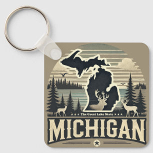 Michigan Key Ring