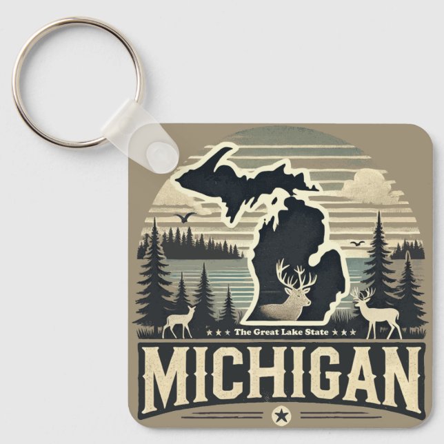 Michigan Key Ring (Front)