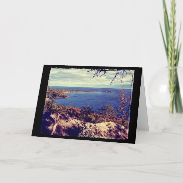 Michigan Lake Superior Scene Card (Front)